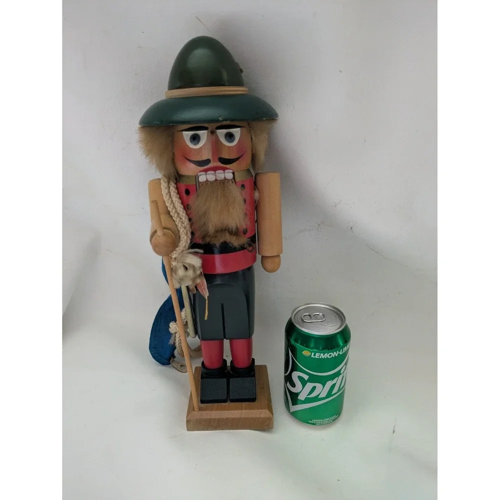 Steinbach Mountain Alpine Climber Nutcracker Rope Axe Pole Germany 14.5 Inch